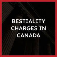 is bestiality legal in canada|Bestiality (s. 160) Laws in Canada